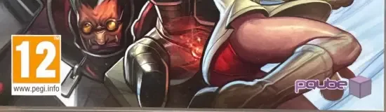 BlazBlue: Continuum Shift, the PEGI square on its front