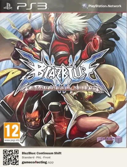 BlazBlue: Continuum Shift PlayStation 3, PAL box front