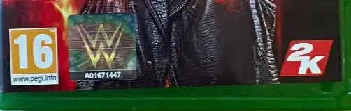 WWE 2K19, the PEGI square on its front