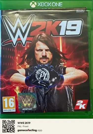 WWE 2K19 Xbox One, PAL box front