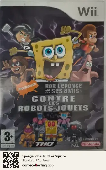SpongeBob's Truth or Square Nintendo Wii, PAL box front