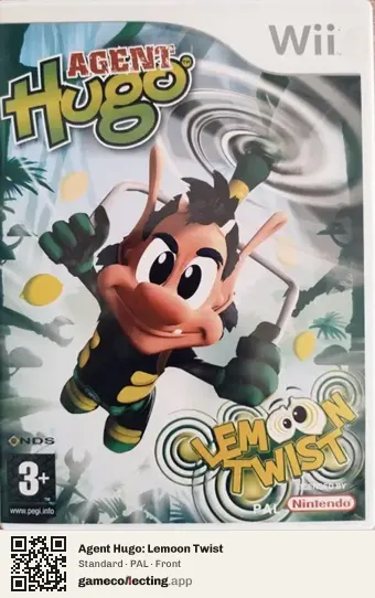 Agent Hugo: Lemoon Twist Nintendo Wii, PAL box front