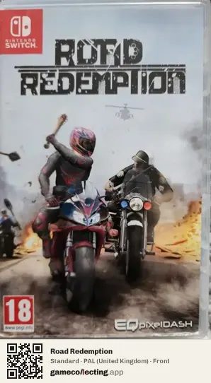 Road Redemption Nintendo Switch, United Kingdom box front