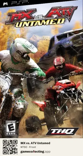 MX vs. ATV Untamed PlayStation Portable, NTSC box front