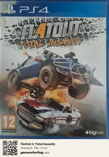 FlatOut 4: Total Insanity PlayStation 4, PAL box front