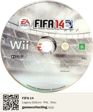 FIFA 14 Nintendo Wii, PAL disc