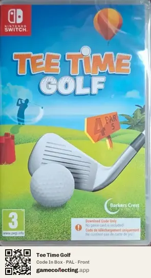 Tee Time Golf Nintendo Switch, PAL box front