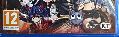 Fairy Tail, the PEGI square on its front