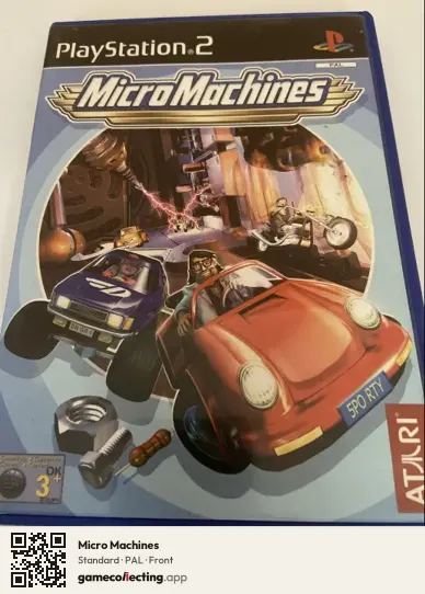 Micro Machines PlayStation 2, PAL box front