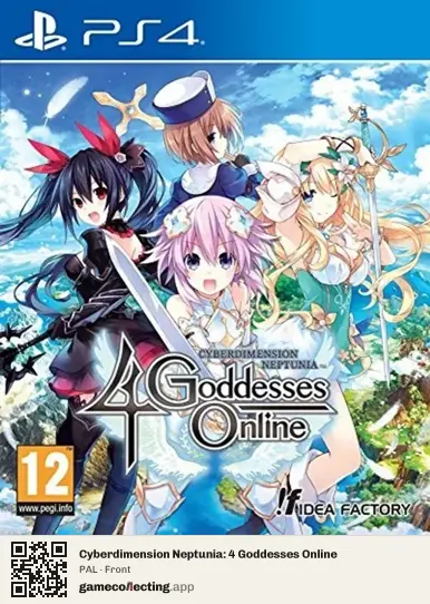 Cyberdimension Neptunia: 4 Goddesses Online PlayStation 4, PAL box front