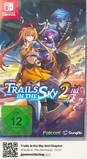 Trails in the Sky 2nd Chapter Nintendo Switch, Germany box front
