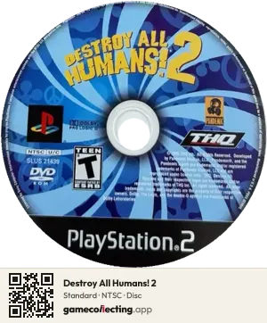 Destroy All Humans! 2 PlayStation 2, NTSC disc