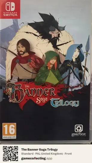 The Banner Saga Trilogy Nintendo Switch, United Kingdom box front