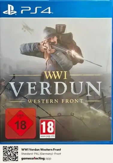 WWI Verdun Western Front PlayStation 4, Germany box front