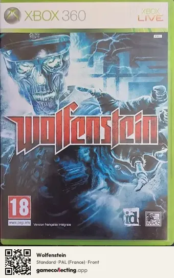 Wolfenstein Xbox 360, France box front