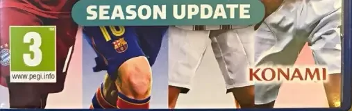 eFootball PES 2021 Season Update, the PEGI square on its front