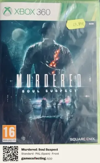 Murdered: Soul Suspect Xbox 360, Spain box front