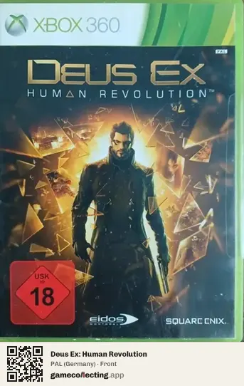 Deus Ex: Human Revolution Xbox 360, Germany box front