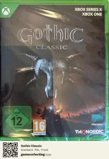 Gothic Classic Xbox Series X, PAL box front