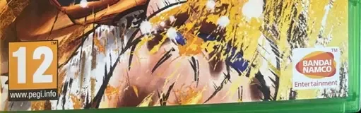 Dragon Ball FighterZ, the PEGI square on its front