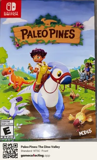 Paleo Pines: The Dino Valley Nintendo Switch, NTSC box front