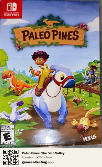 Paleo Pines: The Dino Valley Nintendo Switch, NTSC box front