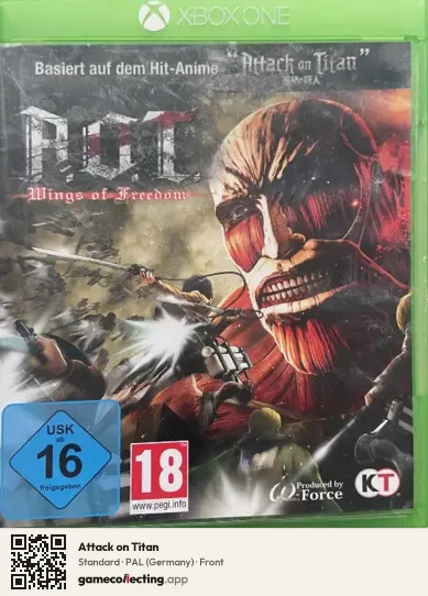 Attack on Titan Xbox One, Germany box front