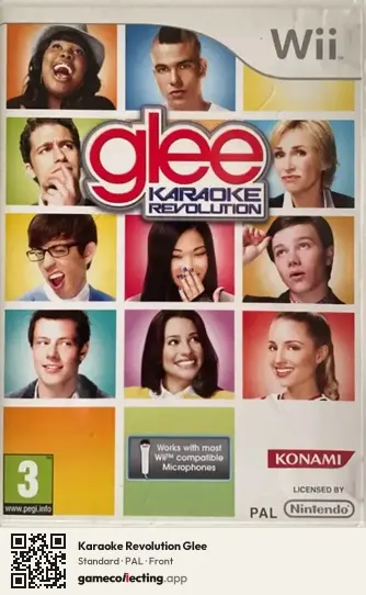 Karaoke Revolution Glee Nintendo Wii, PAL box front