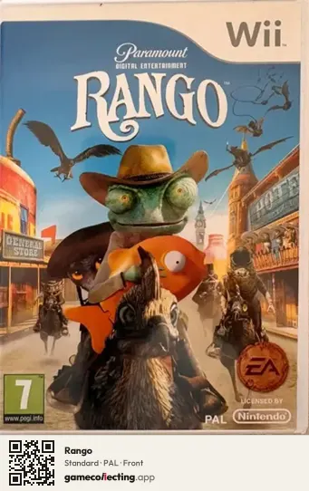 Rango Nintendo Wii, PAL box front