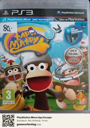 PlayStation Move Ape Escape PlayStation 3, Poland box front