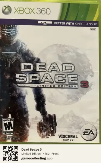 Dead Space 3 Xbox 360, NTSC box front