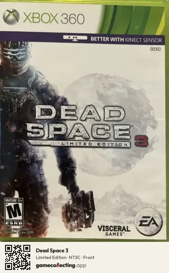 Dead Space 3 Xbox 360, NTSC box front