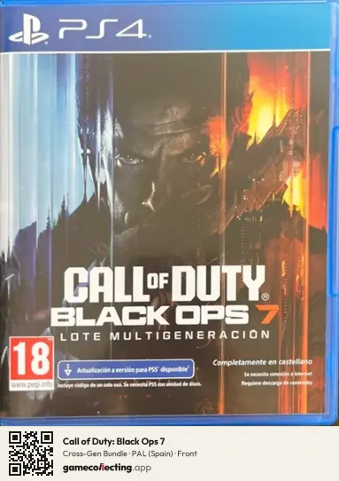 Call of Duty: Black Ops 7 PlayStation 4, Spain box front