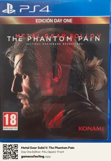 Metal Gear Solid V: The Phantom Pain PlayStation 4, Spain box front