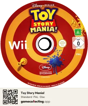 Toy Story Mania! Nintendo Wii, PAL disc