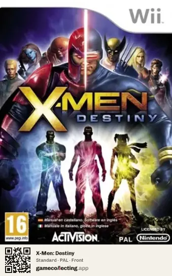 X-Men: Destiny Nintendo Wii, PAL box front