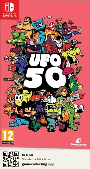 UFO 50 Nintendo Switch, PAL box front