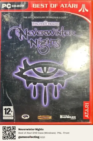 Neverwinter Nights Computer, PAL box front