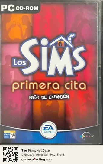 The Sims: Hot Date Computer, PAL box front