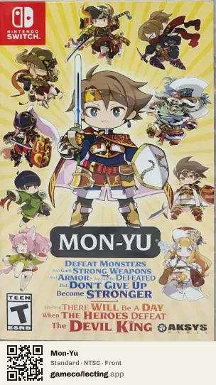 Mon-Yu Nintendo Switch, NTSC box front