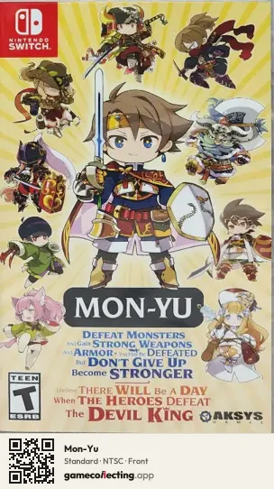 Mon-Yu Nintendo Switch, NTSC box front