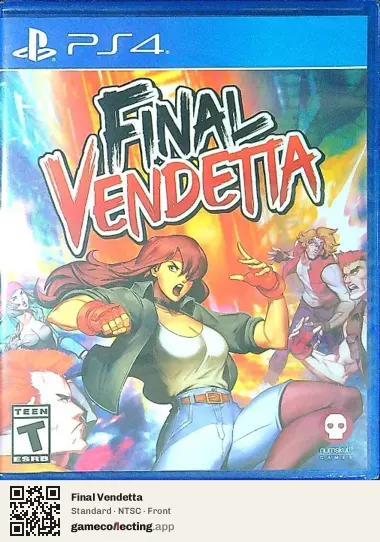 Final Vendetta PlayStation 4, NTSC box front