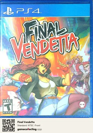 Final Vendetta PlayStation 4, NTSC box front