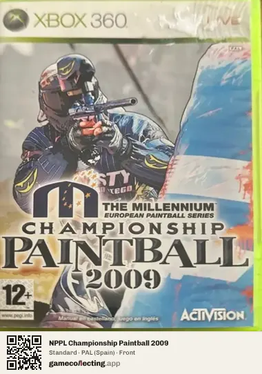 NPPL Championship Paintball 2009 Xbox 360, Spain box front