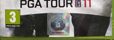 Tiger Woods PGA Tour 11, the PEGI square on its front