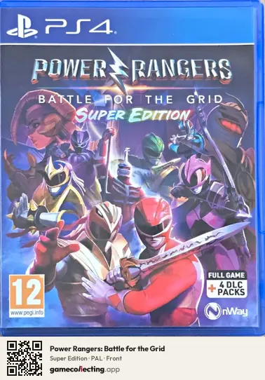 Power Rangers: Battle for the Grid PlayStation 4, PAL box front