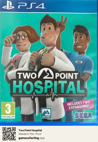 Two Point Hospital PlayStation 4, PAL box front