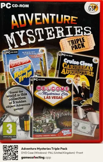 Adventure Mysteries Triple Pack Computer, United Kingdom box front