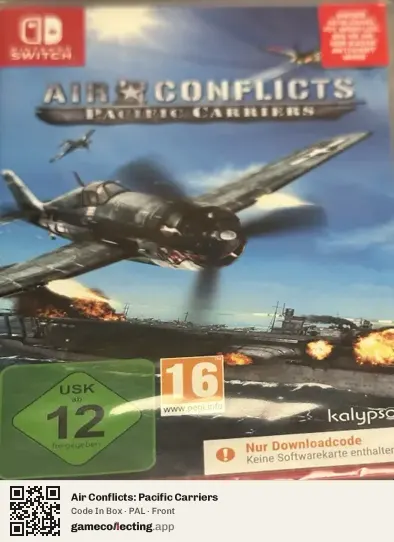Air Conflicts: Pacific Carriers Nintendo Switch, PAL box front