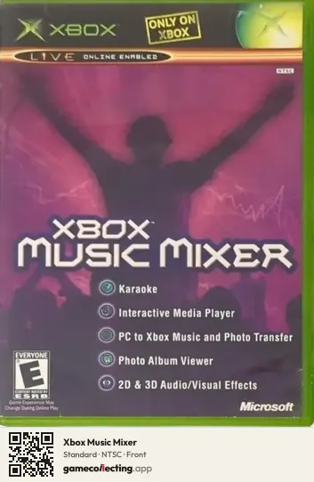 Xbox Music Mixer Xbox, NTSC box front